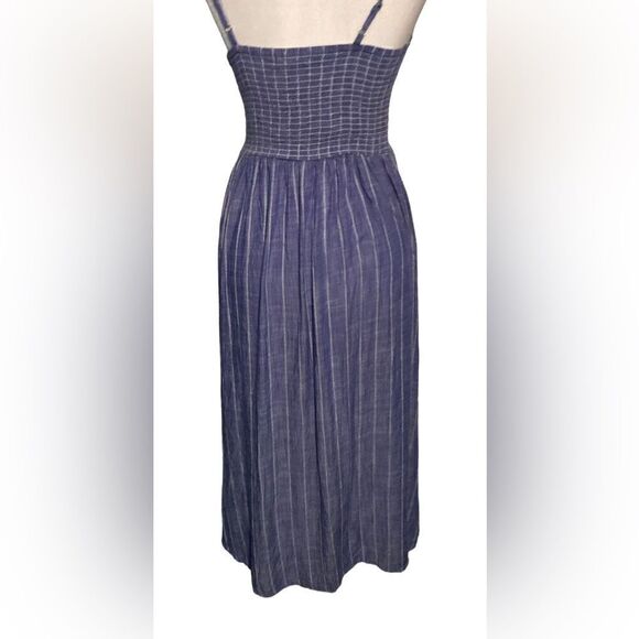 Rebellion Blue & white striped sundress Small - Picture 2 of 5